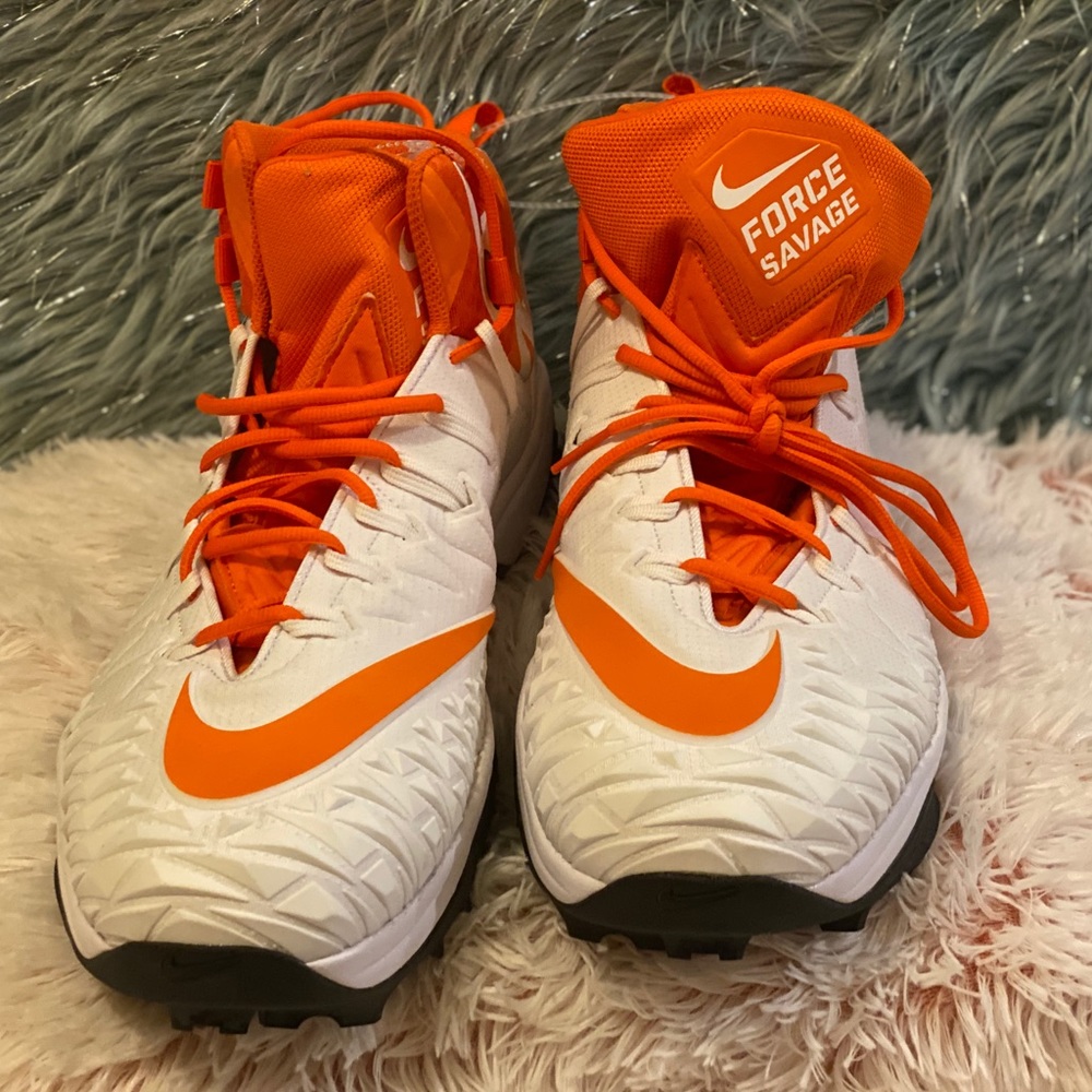 Orange New Nike Force Savage Pro Shark Shoes